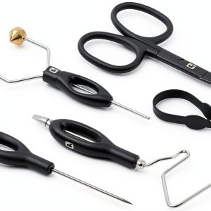 Loon Fly Tying Tool Kit - 5 PCS Black Plastic-0