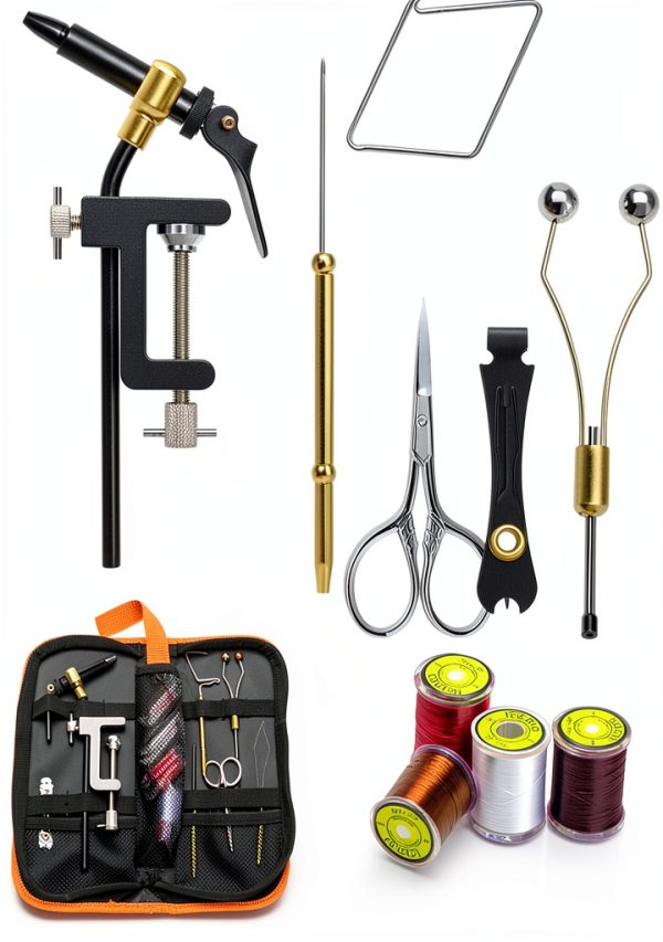 Lixada Gold Aluminum Fly Tying Kit for Unisex Adults-0