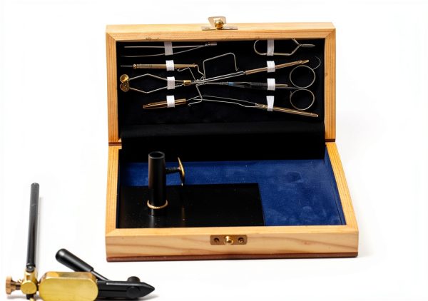 Portable Fly Tying Kit by Generic - AMPRO Metal and Wood-3