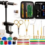 QualyQualy Fly Tying Kit 88PCS with Rotary Vise and Travel Case-0