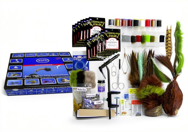 Wapsi Deluxe Fly Tying Starter Kit with Handbook-0