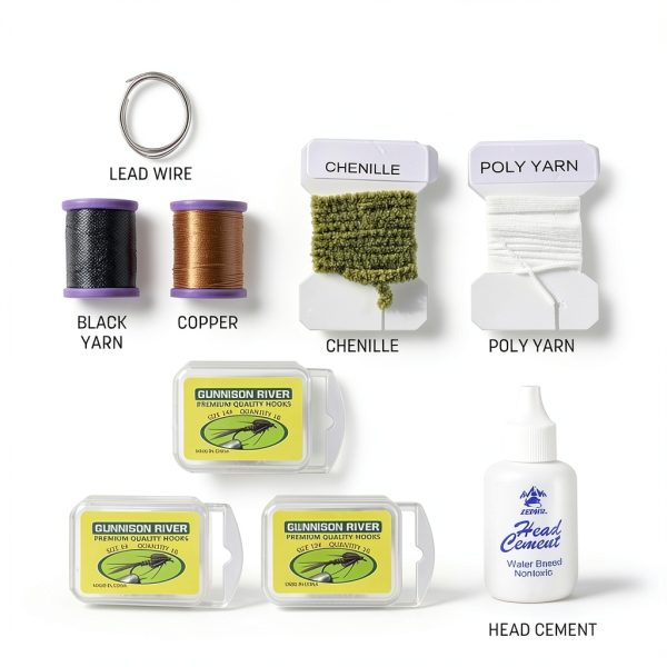 Creative Angler Fly Tying Kit Complete Deluxe Set Copper Tools-6