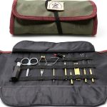 Anglerhaus Fly Tying Tool Kit with Green Pouch – 9 Tools Compact-0