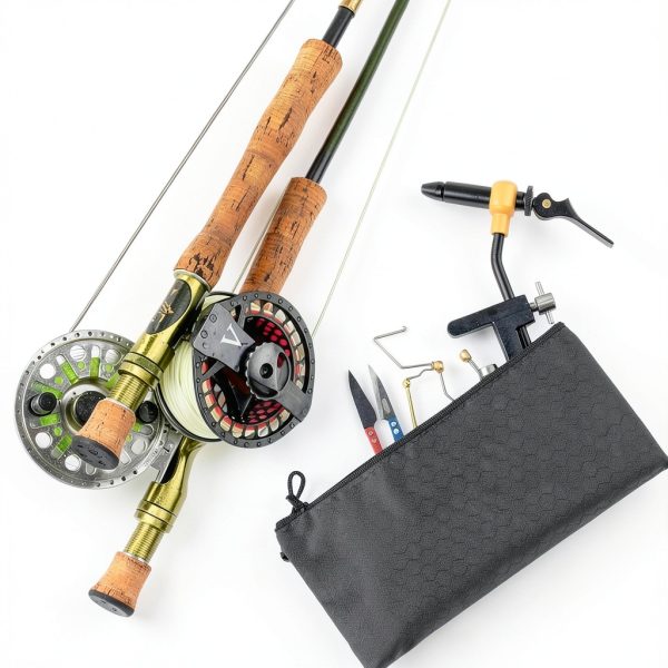 Goture Fly Tying Vise Kit-Type B, 9-Piece Alloy Steel Tool Combo for-5