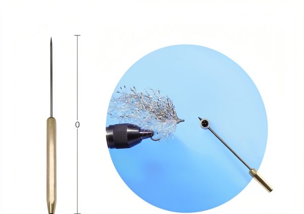 FIOTCEL Fly Tying Kit RBC-RB-001 Brass Silver Black 6‑Piece Tool Set-4