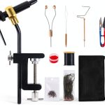 Goture Fly Tying Vise Kit-Type B, 9-Piece Alloy Steel Tool Combo for-0