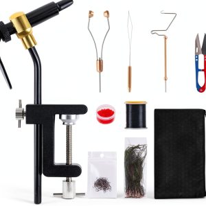 Goture Fly Tying Vise Kit-Type B, 9-Piece Alloy Steel Tool Combo for-0