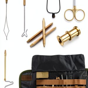 Maxcatch Fly Tying Tools Set 9-Piece Kit with Durable Carry Pouch-0