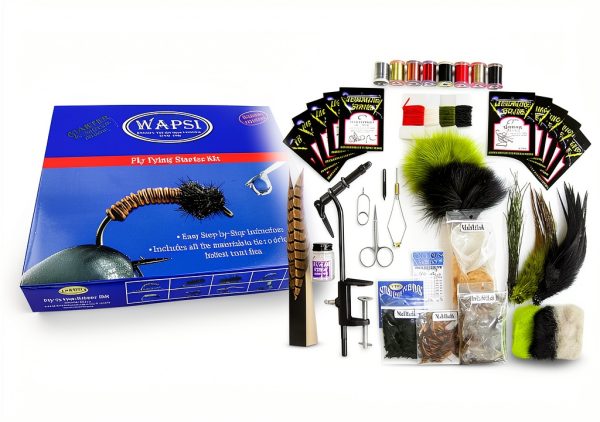Wapsi Fly Tying Starter Kit Multicolor – 10 Trout Flies with Handbook-0