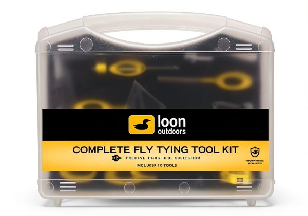 Loon Complete Fly Tying Kit Large Yellow 15 Piece Carbon Steel Set-1