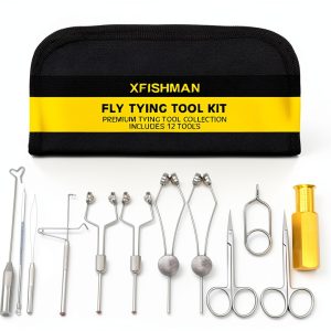 XFISHMAN 12 in 1 Fly Tying Tools Kit for Men-0