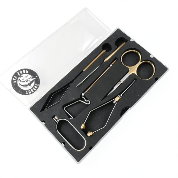 Togens Fly Shop Premium Fly Fishing Tool Kit Gold Stainless Steel-3