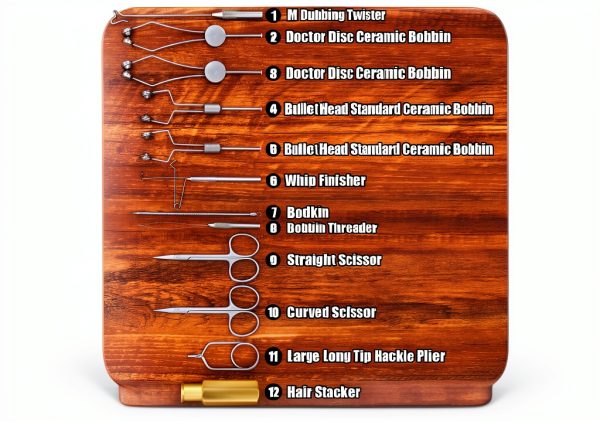 XFISHMAN 12 in 1 Fly Tying Tools Kit for Men-2