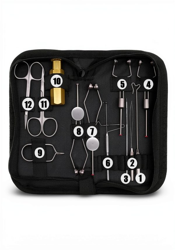 XFISHMAN 12 in 1 Fly Tying Tools Kit for Men-1