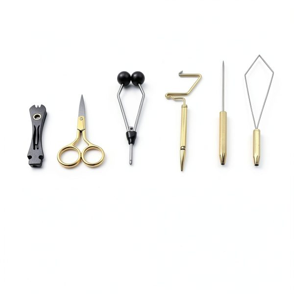 FIOTCEL Fly Tying Kit RBC-RB-001 Brass Silver Black 6‑Piece Tool Set-7