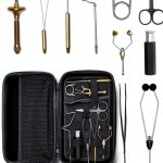 AIFHAAN Fly Tying Kit 10-in-1 Waterproof Case with Tools-0
