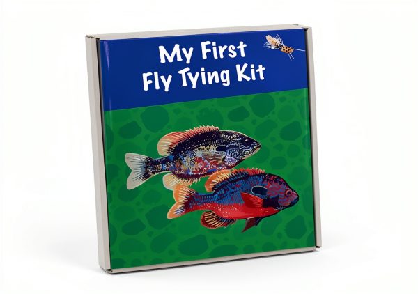 Tinfish Kids Fly Tying Kit Multi Wood Complete 3 Panfish Patterns Set-0