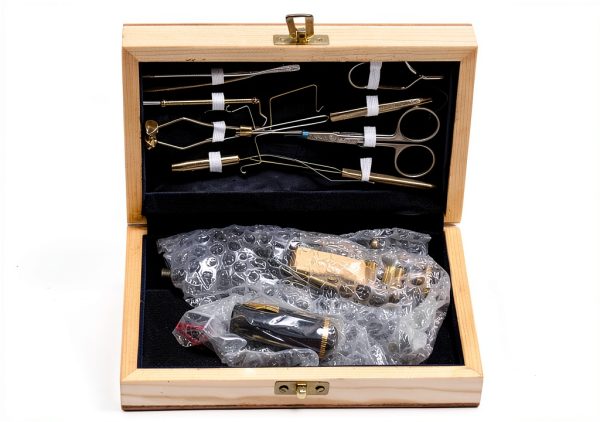 Portable Fly Tying Kit by Generic - AMPRO Metal and Wood-5