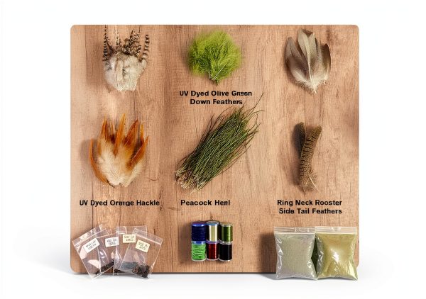Eupheng Fly Tying Kit with Feathers, Multiple Colors, 09D-4