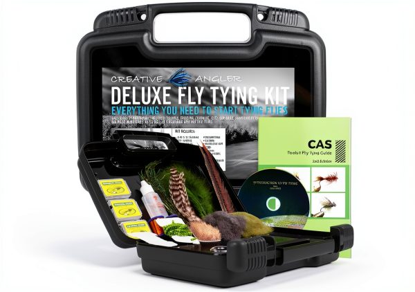 Creative Angler Fly Tying Kit Complete Deluxe Set Copper Tools-0