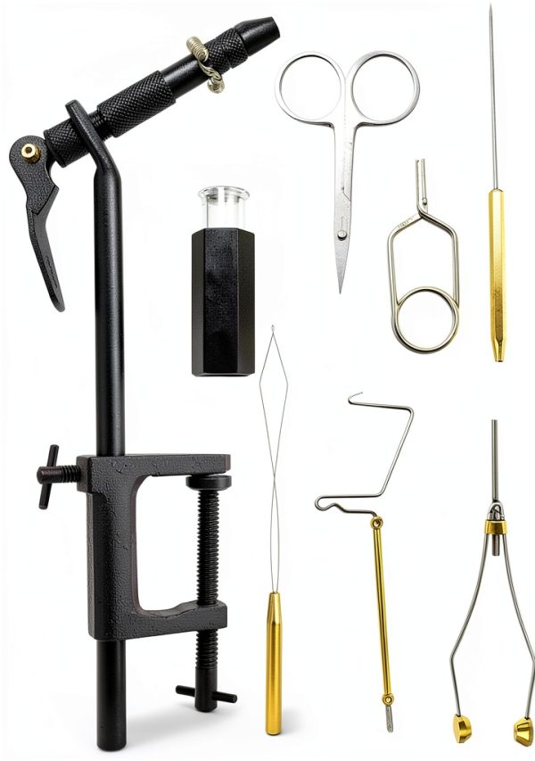 Creative Angler Basic Fly Tying Tool Kit 8‑Piece Aluminum Set-0