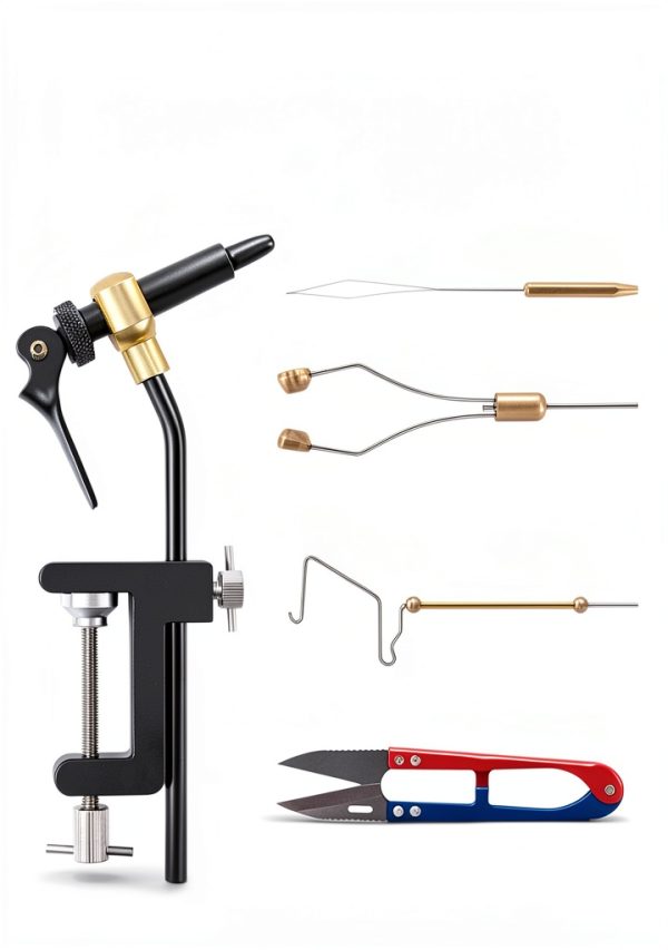Goture Fly Tying Vise Kit-Type B, 9-Piece Alloy Steel Tool Combo for-2
