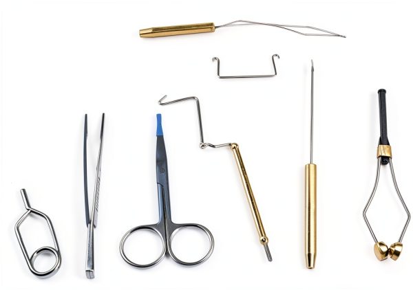 Portable Fly Tying Kit by Generic - AMPRO Metal and Wood-2
