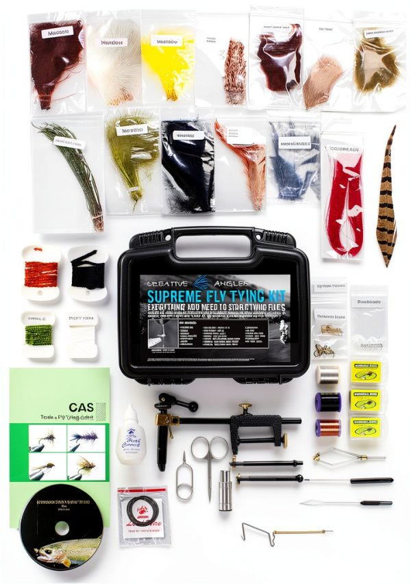 Creative Angler Supreme Fly Tying Kit with Case-4