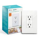 Kasa Smart Plug KP200 In-Wall Wi‑Fi Outlet White 1 Pack ETL Certified-0