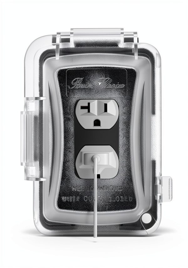 Bates- Weatherproof Electrical Outlet Cover, 1-Gang, Outdoor Plug Cover-4