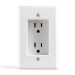 Leviton 689-W 15A 1-Gang Recessed Duplex Receptacle White-0