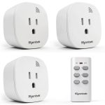Remote Control Outlet Switch Kit Syantek 3 Outlets + Remote White-0