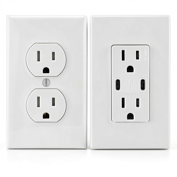 Leviton 30W (6A) USB Dual Type-C/C Power Delivery In-Wall Charger with 15A Tamper-Resistant Outlet, USB Charger for Smartphones, Tablets, Laptops, T5635-W, White-13