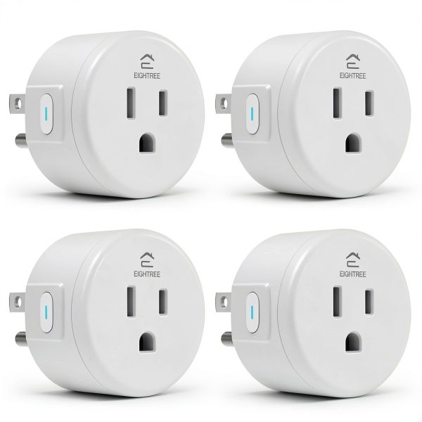 Smart Plug EIGHTREE WiFi Outlet for Alexa & Google Home, 4-Pack-0