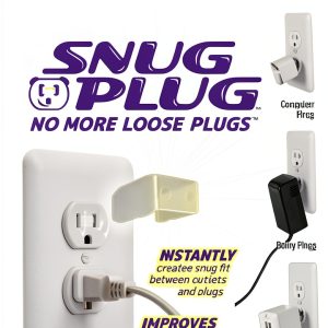 Loose Outlet Fix 10 Pack Clear by Snug Plug Easy Plug In Replacement-0