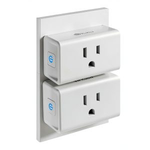 Kasa Smart Plug Ultra Mini 15A, Smart Home Wi-Fi Outlet Works with Alexa, Google Home & IFTTT, No Hub Required, UL Certified, 2.4G WiFi Only, 2 Count (Pack of 1)(EP10P2) , White-0