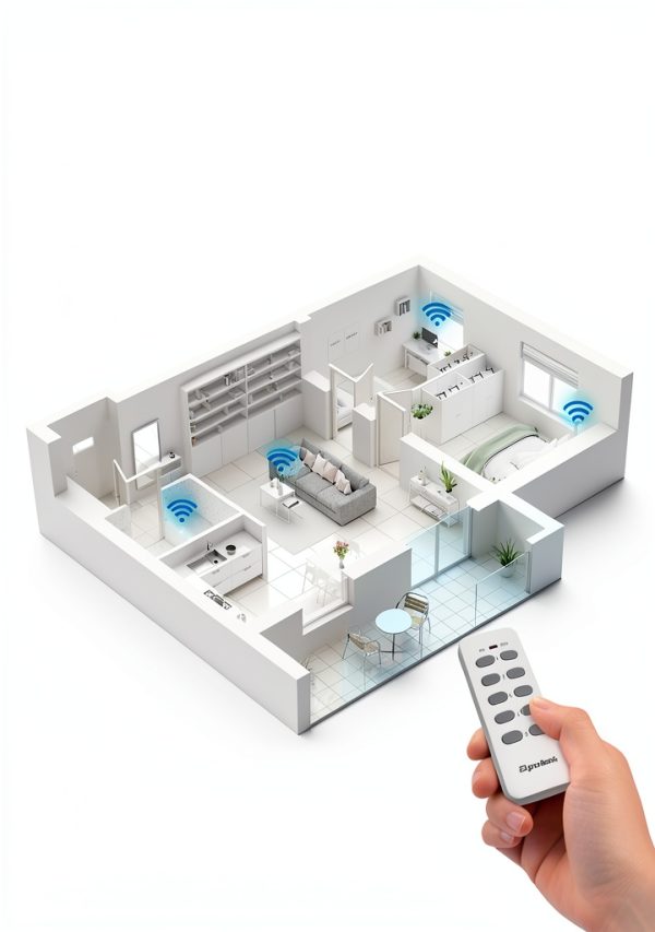 Remote Control Outlet Wireless Light Switch for Household Appliances, Expandable Remote Light Switch Kit, Up to 100 ft Range, FCC Certified, ETL Listed, White (5 Outlets + 2 Remotes)-3