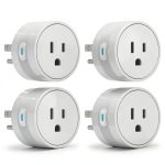 EIGHTREE Smart Plug 2025 Upgrade to 15A, Bluetooth & Wi-Fi Outlet Plug Dual Connection, Voice Control, Remote Control Outlet Timer Indoor, Smart Plugs That Work with Alexa & Google, 2.4GHz Wi-Fi Only-0