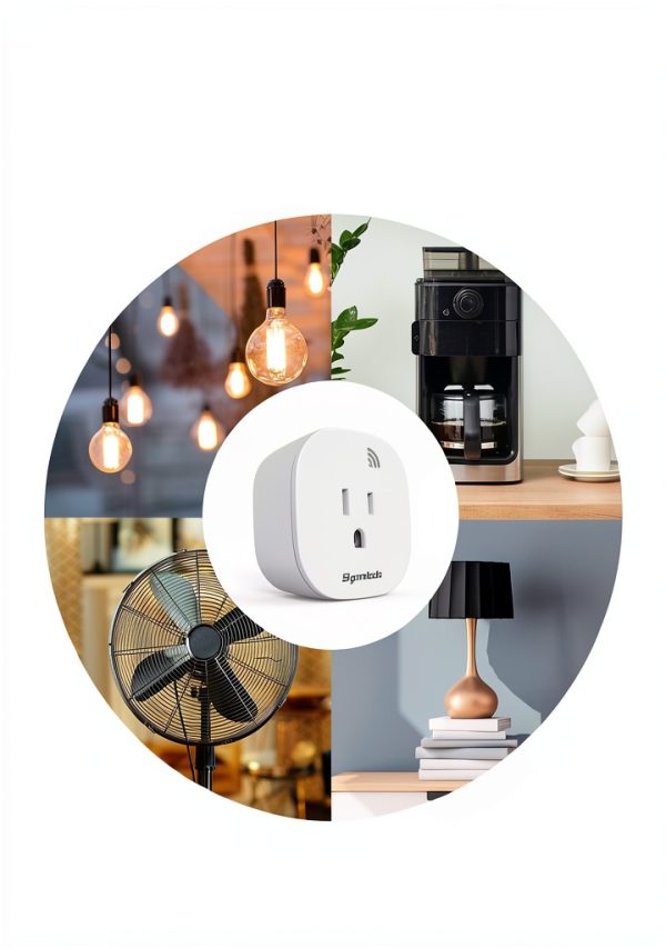 Remote Control Outlet Switch Kit Syantek 3 Outlets + Remote White-2