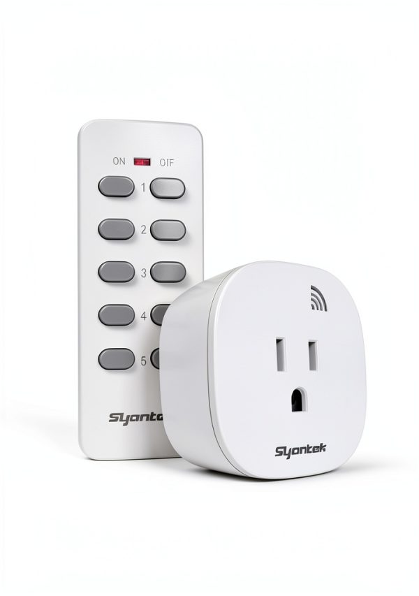 Remote Control Outlet Wireless Light Switch for Household Appliances, Expandable Remote Light Switch Kit, Up to 100 ft Range, FCC Certified, ETL Listed, White (5 Outlets + 2 Remotes)-7