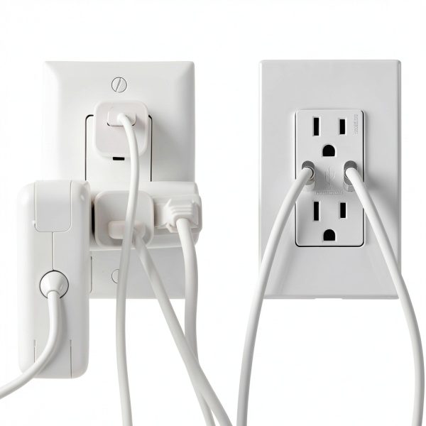 Leviton 30W (6A) USB Dual Type-C/C Power Delivery In-Wall Charger with 15A Tamper-Resistant Outlet, USB Charger for Smartphones, Tablets, Laptops, T5635-W, White-4